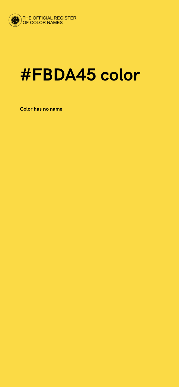 #FBDA45 color image
