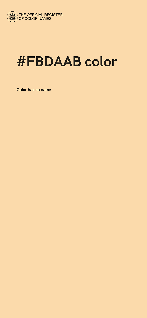 #FBDAAB color image
