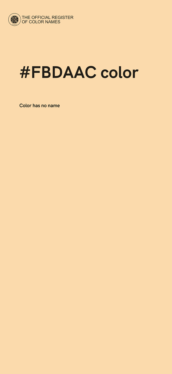 #FBDAAC color image