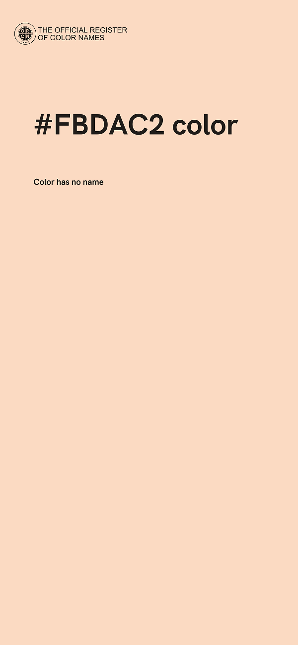 #FBDAC2 color image