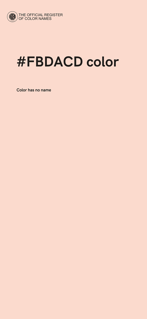 #FBDACD color image