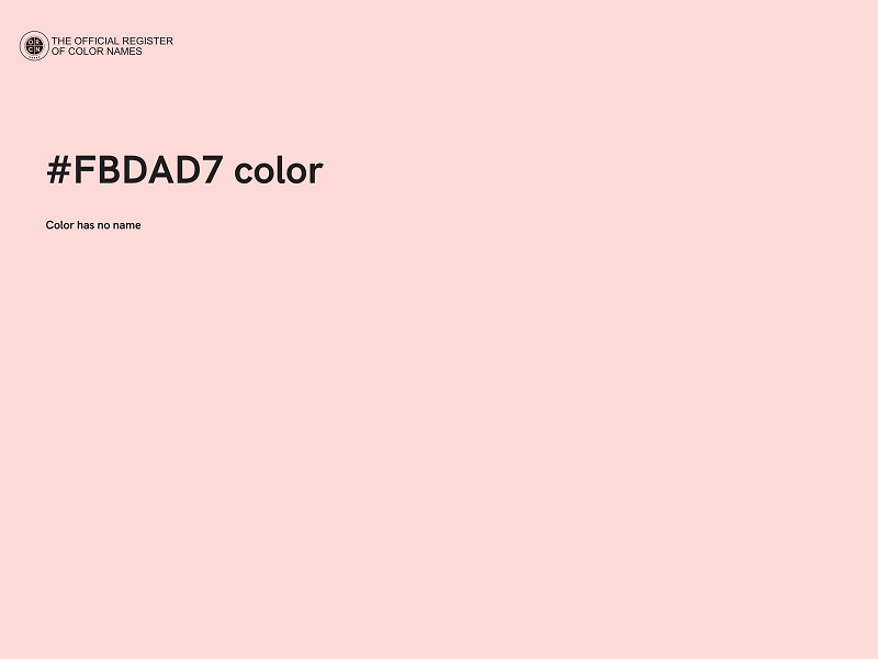 #FBDAD7 color image
