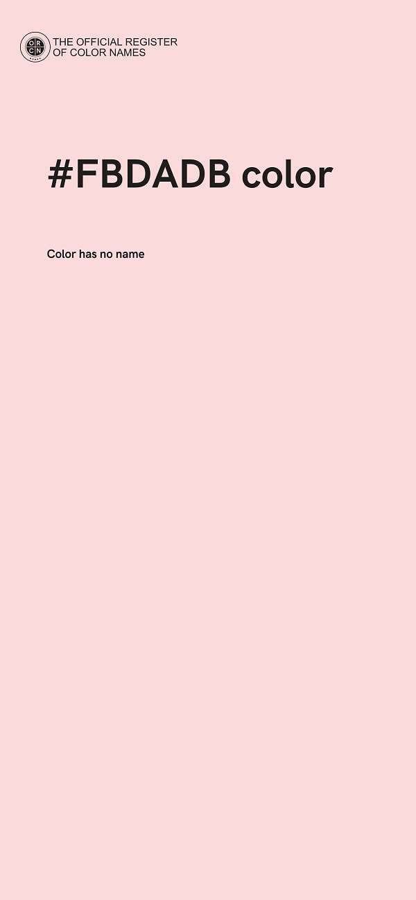 #FBDADB color image