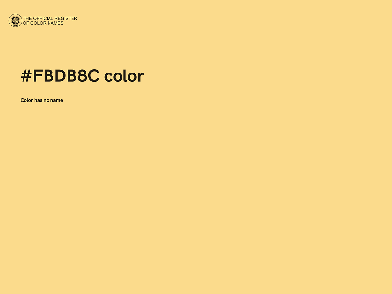 #FBDB8C color image