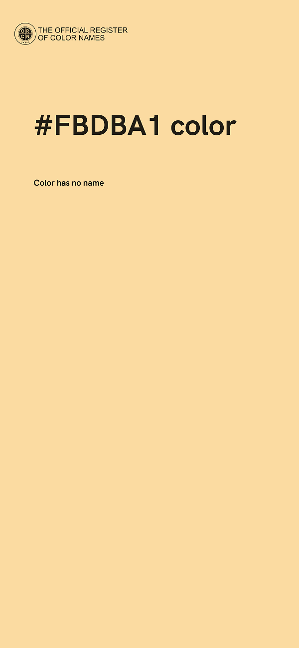 #FBDBA1 color image