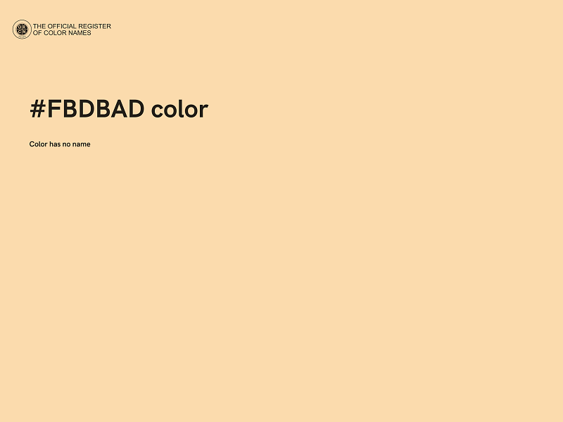 #FBDBAD color image