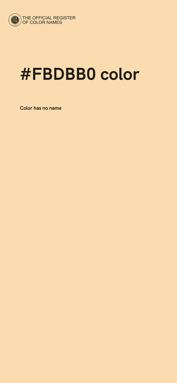 #FBDBB0 color image