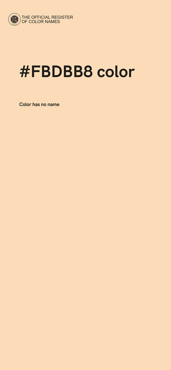 #FBDBB8 color image