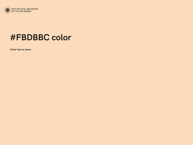 #FBDBBC color image