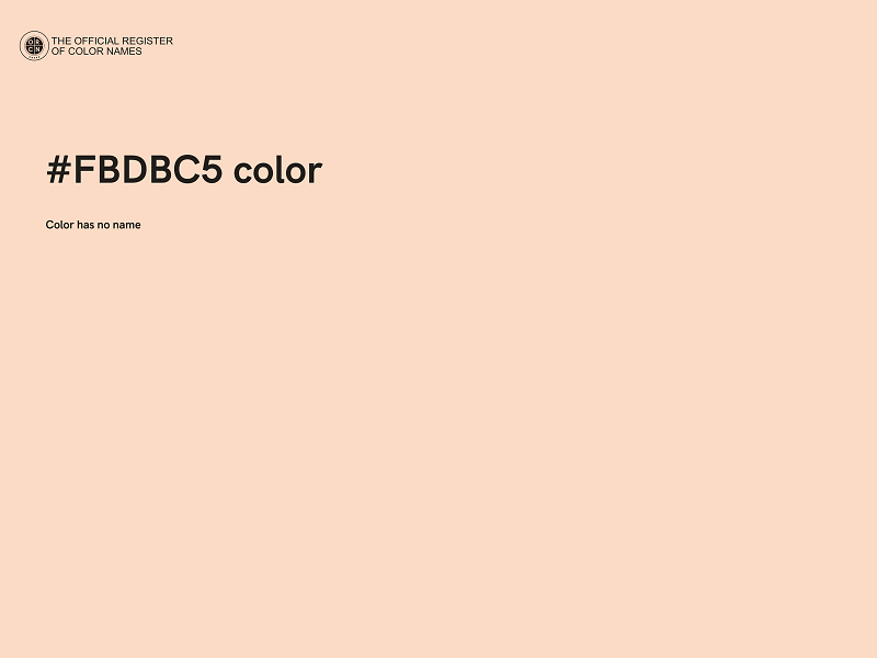 #FBDBC5 color image