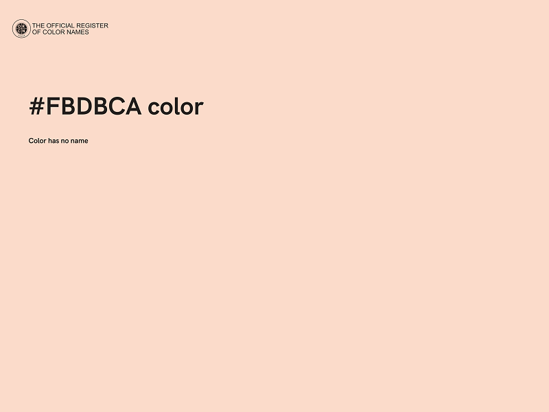 #FBDBCA color image