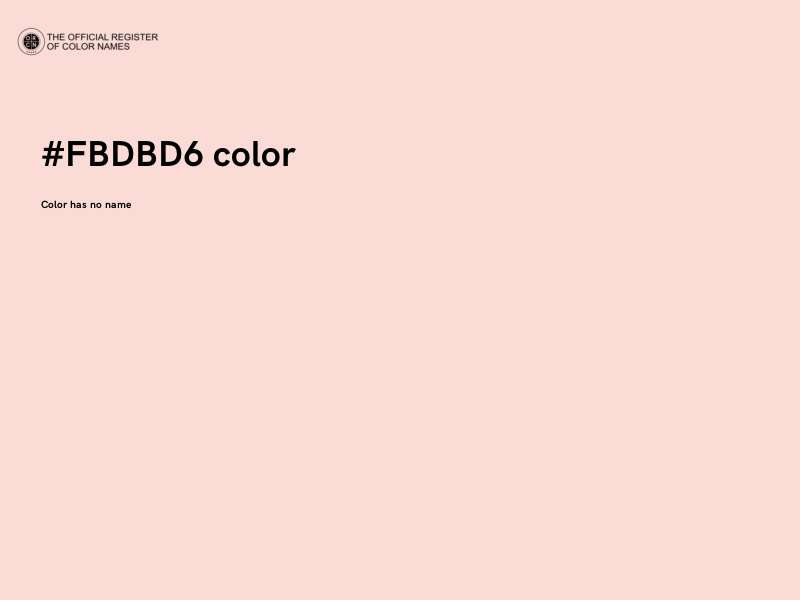 #FBDBD6 color image