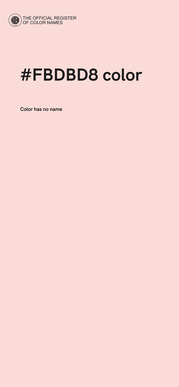 #FBDBD8 color image