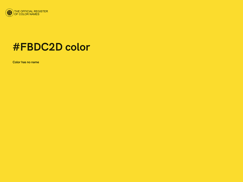 #FBDC2D color image