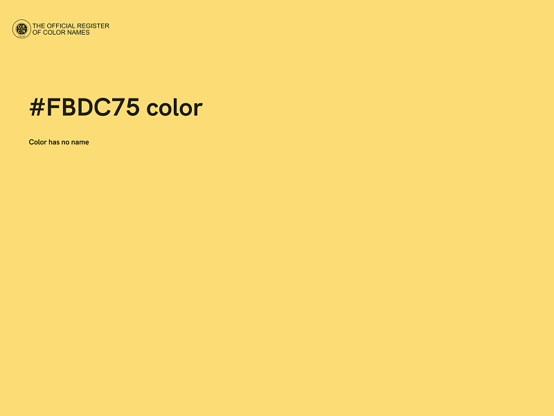 #FBDC75 color image