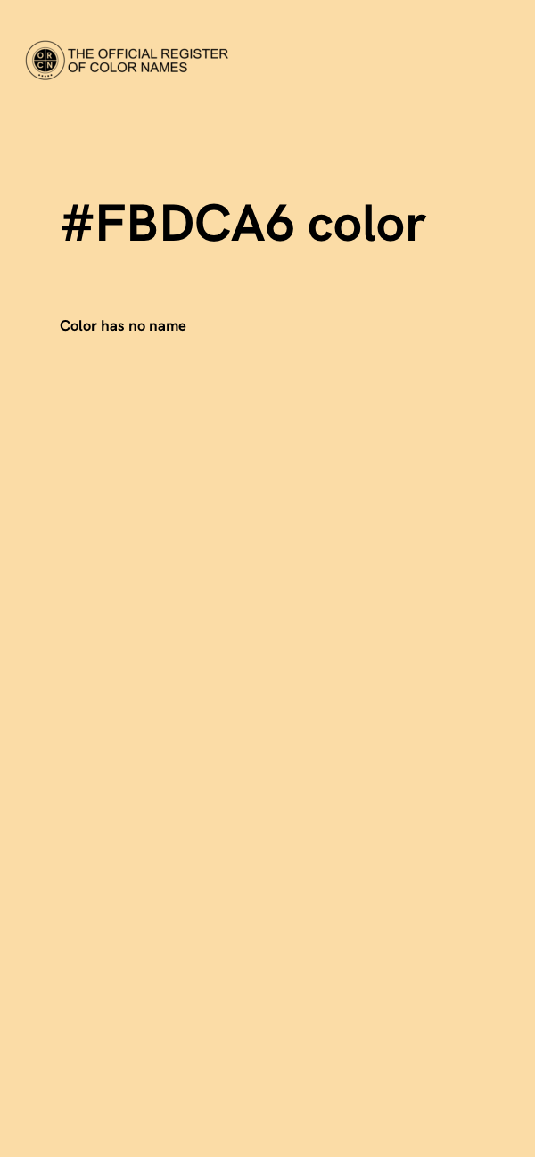 #FBDCA6 color image