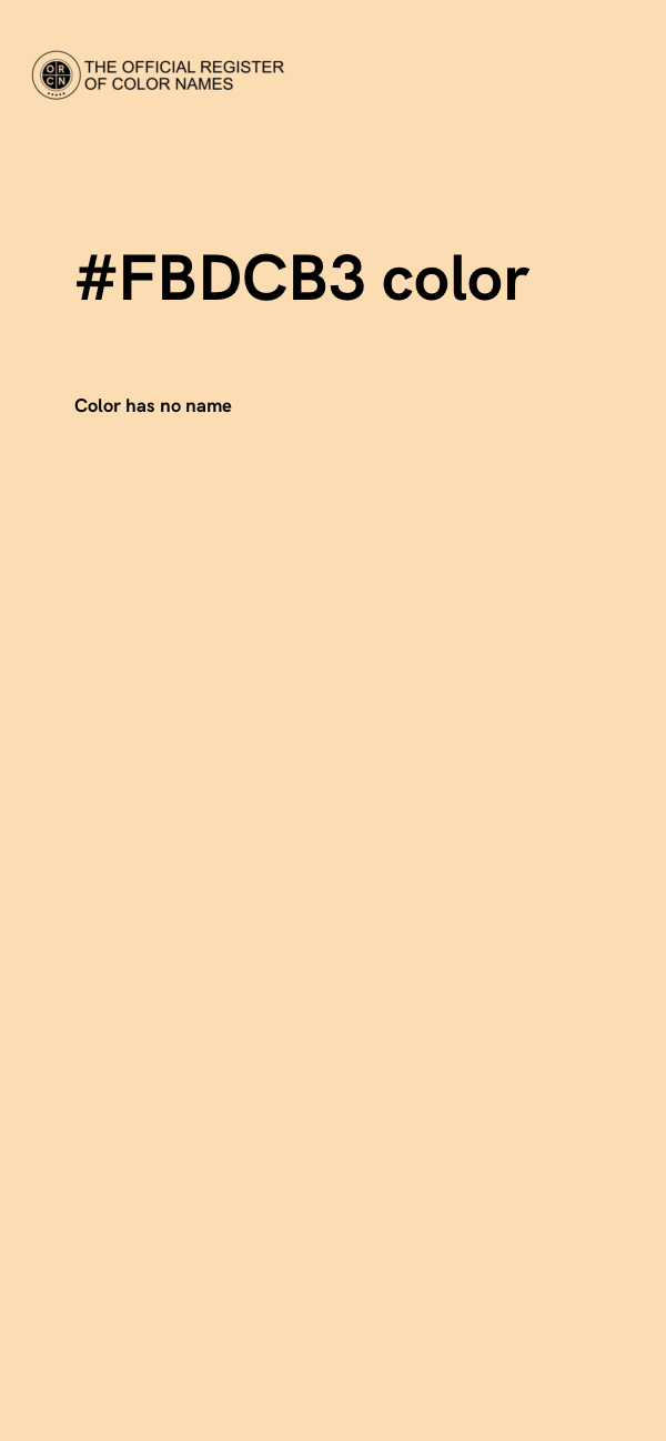 #FBDCB3 color image