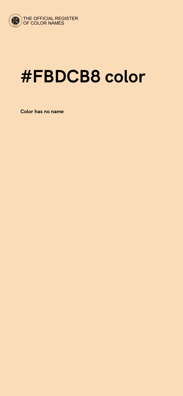 #FBDCB8 color image
