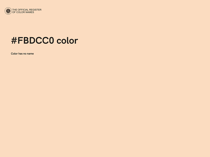 #FBDCC0 color image