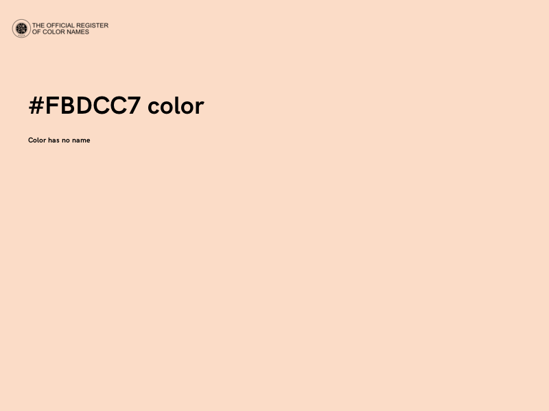 #FBDCC7 color image