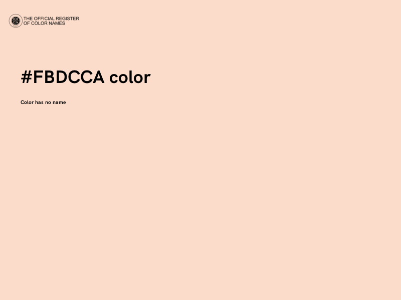 #FBDCCA color image