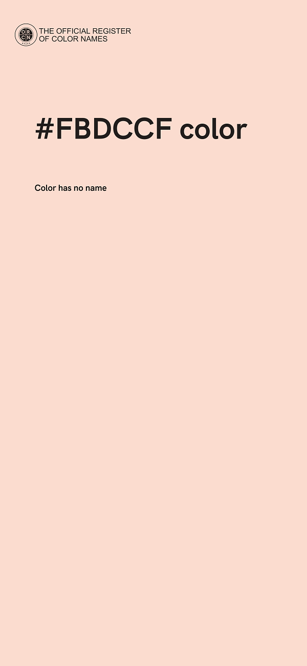 #FBDCCF color image
