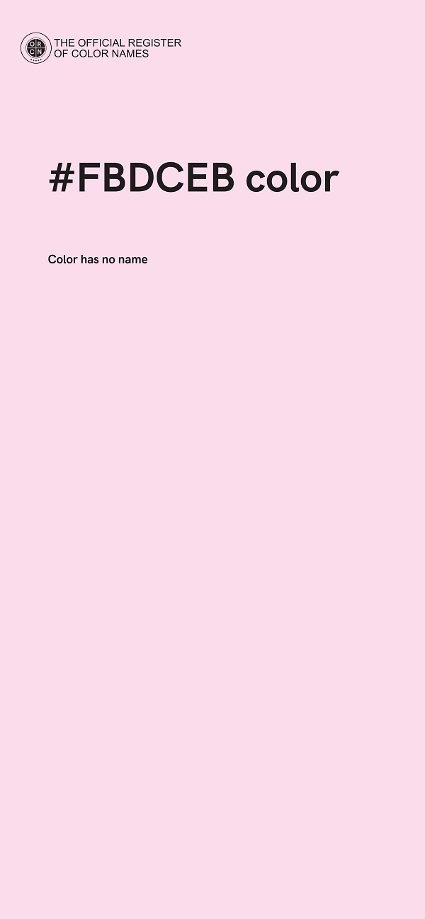 #FBDCEB color image