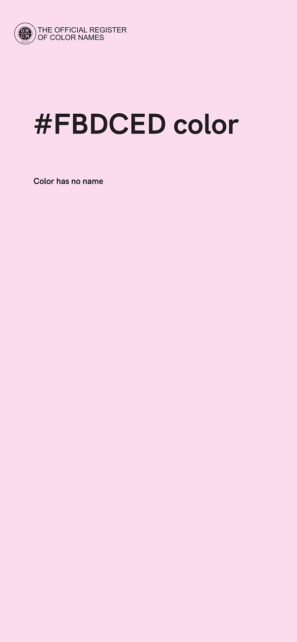 #FBDCED color image