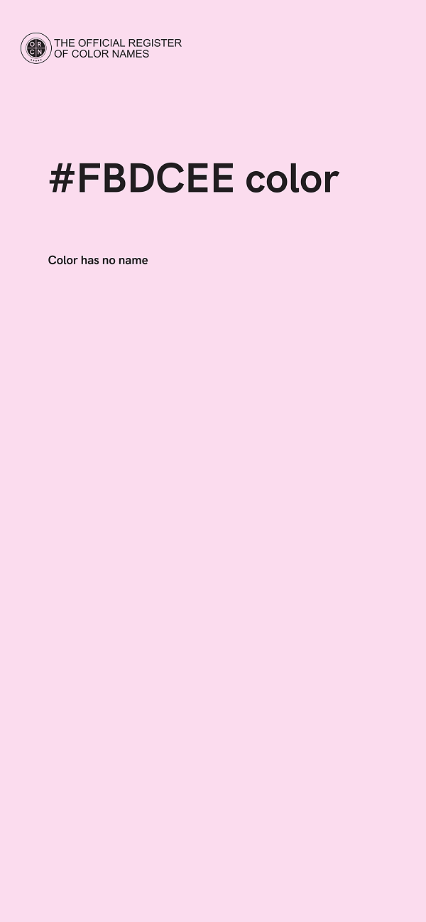 #FBDCEE color image