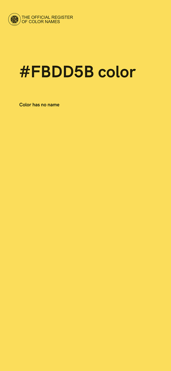 #FBDD5B color image