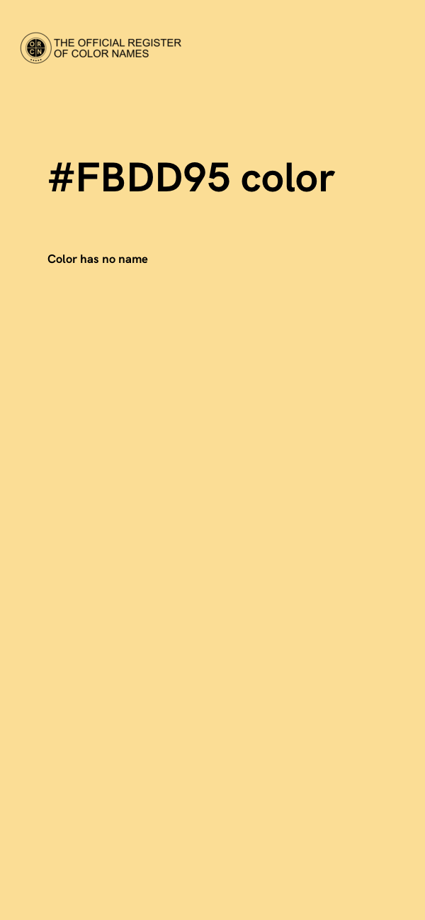 #FBDD95 color image