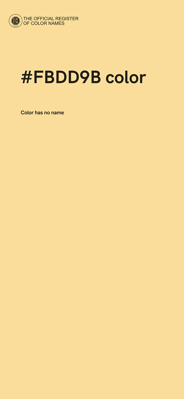 #FBDD9B color image