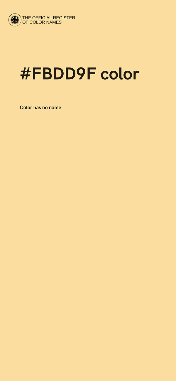 #FBDD9F color image