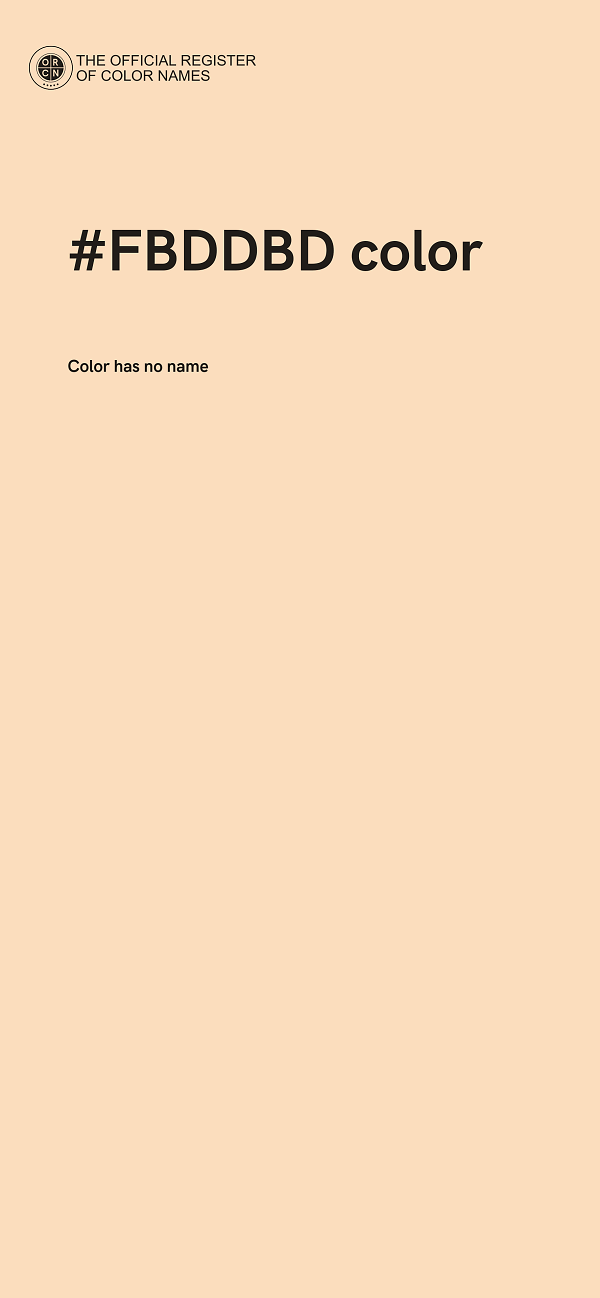 #FBDDBD color image