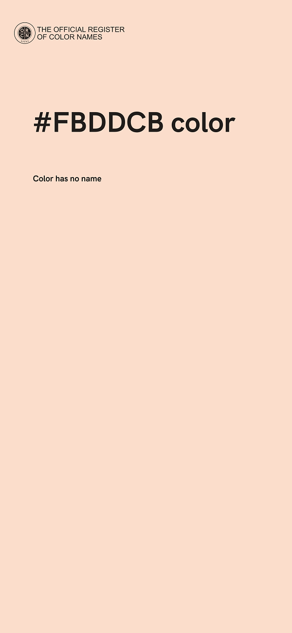 #FBDDCB color image