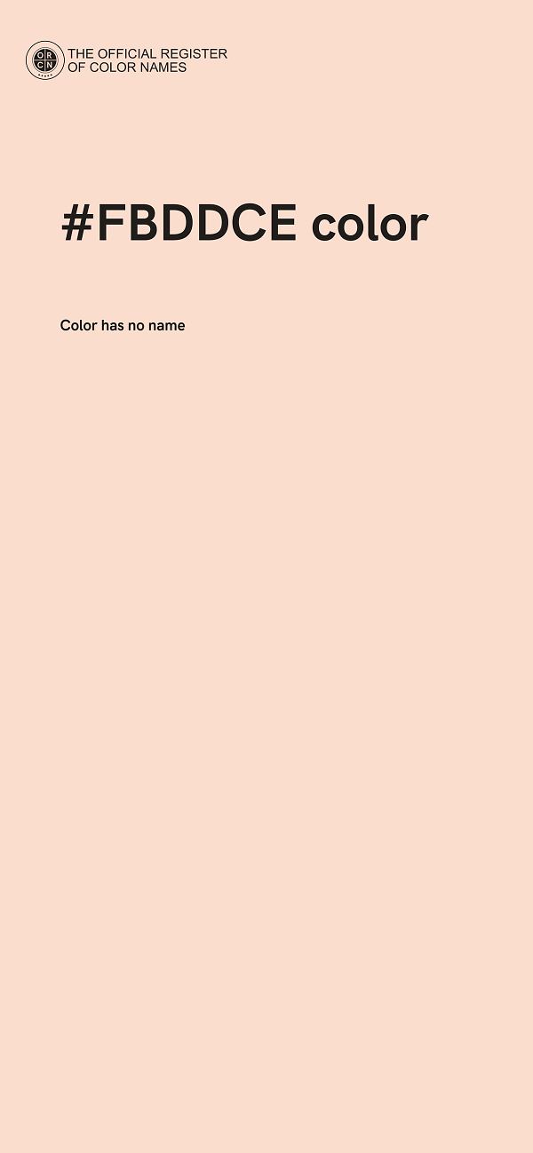 #FBDDCE color image