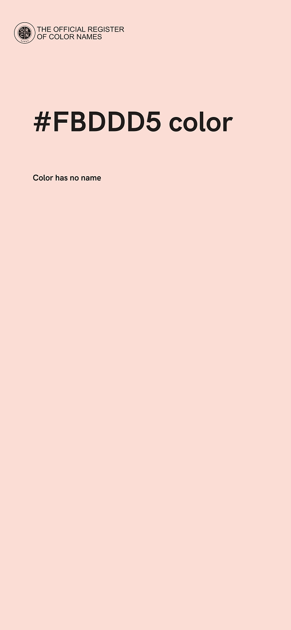 #FBDDD5 color image