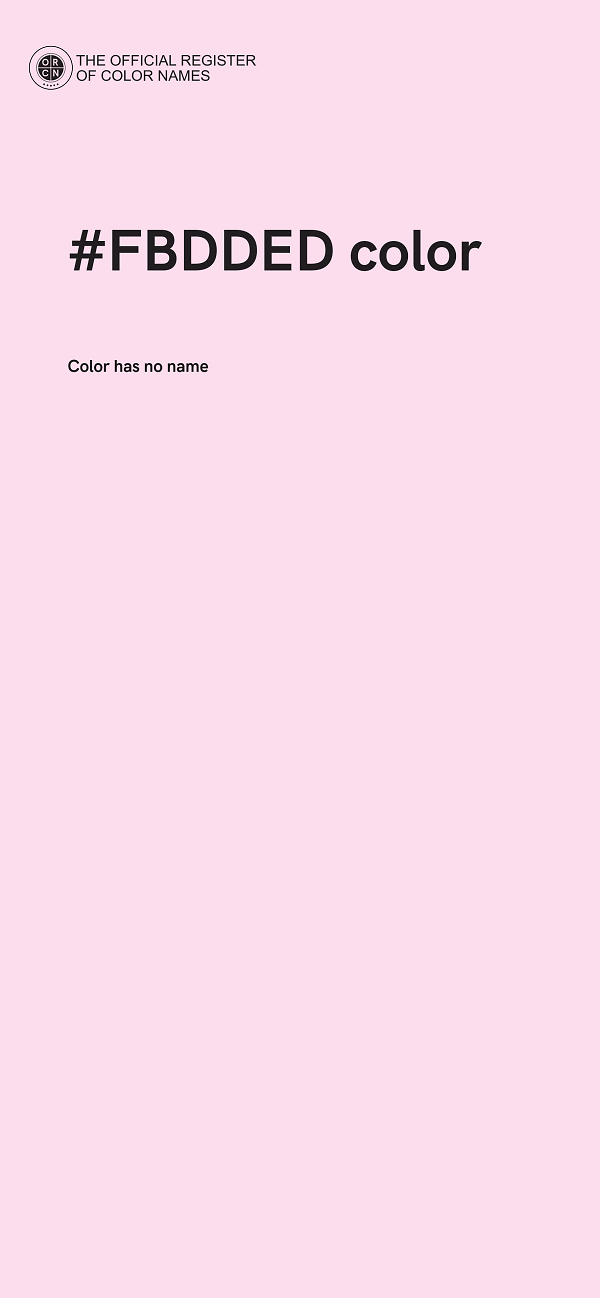 #FBDDED color image
