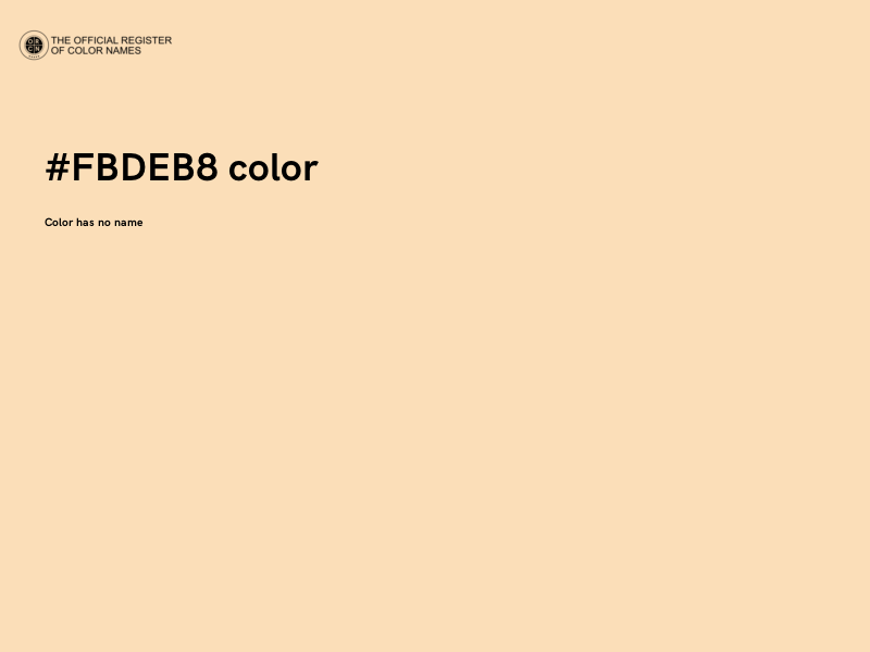 #FBDEB8 color image