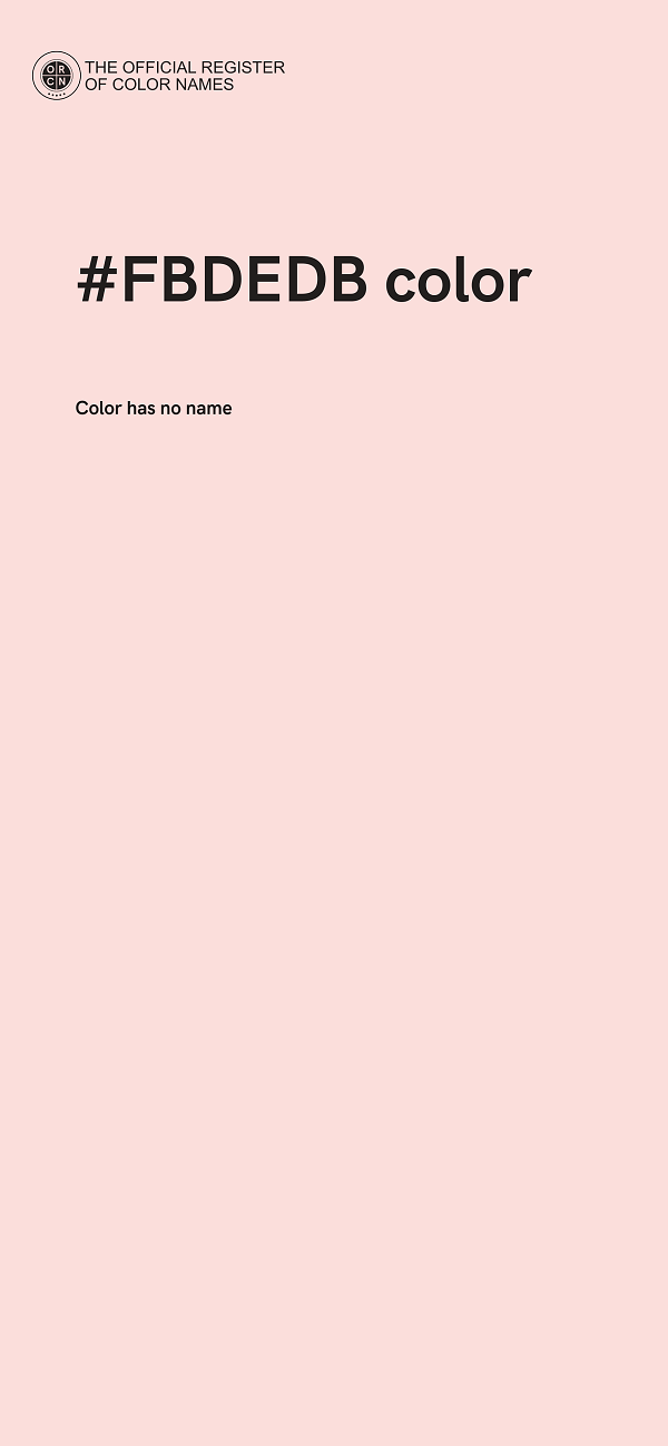 #FBDEDB color image