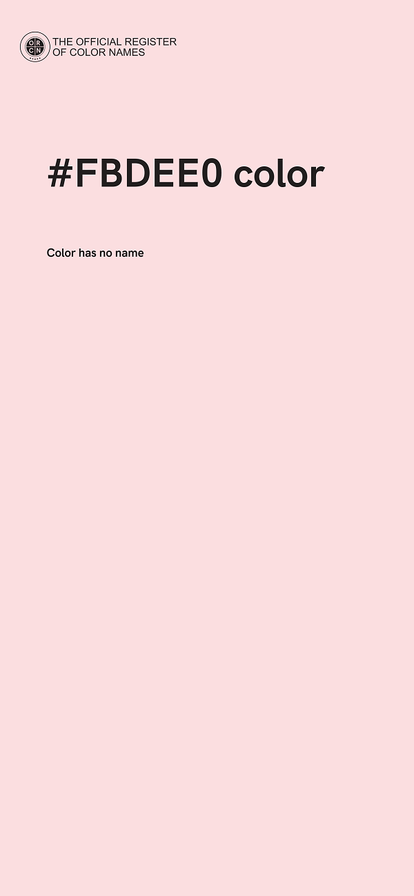 #FBDEE0 color image