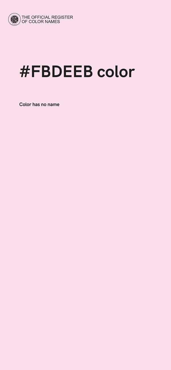#FBDEEB color image