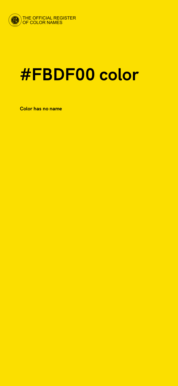 #FBDF00 color image