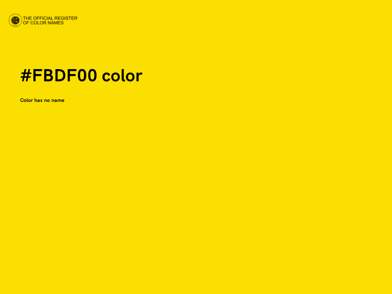 #FBDF00 color image