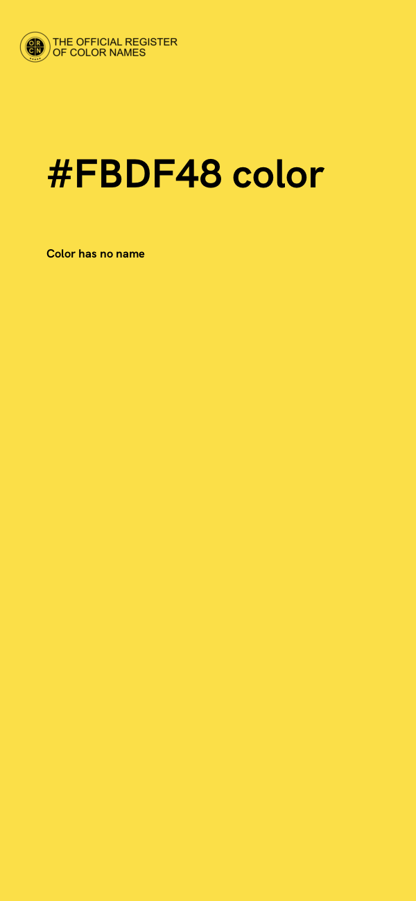 #FBDF48 color image
