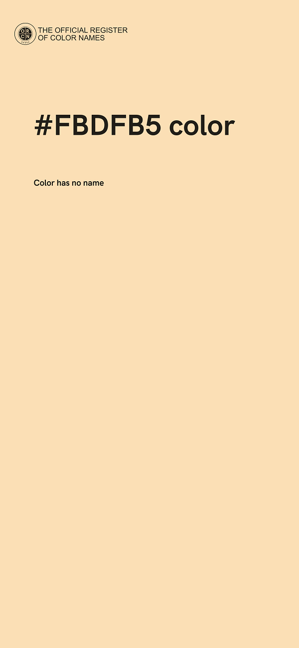 #FBDFB5 color image
