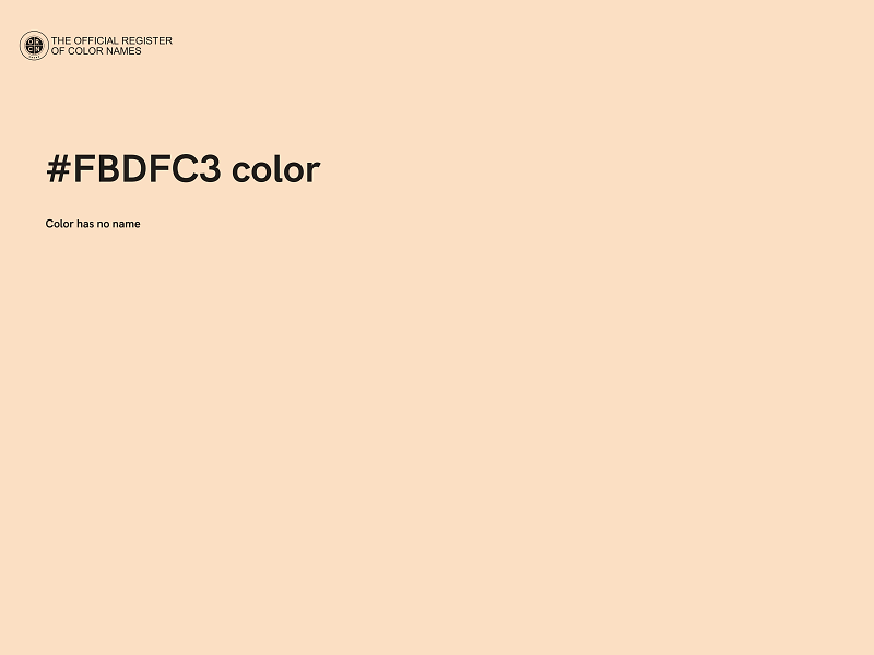 #FBDFC3 color image