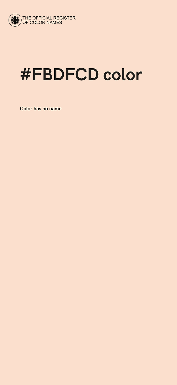 #FBDFCD color image