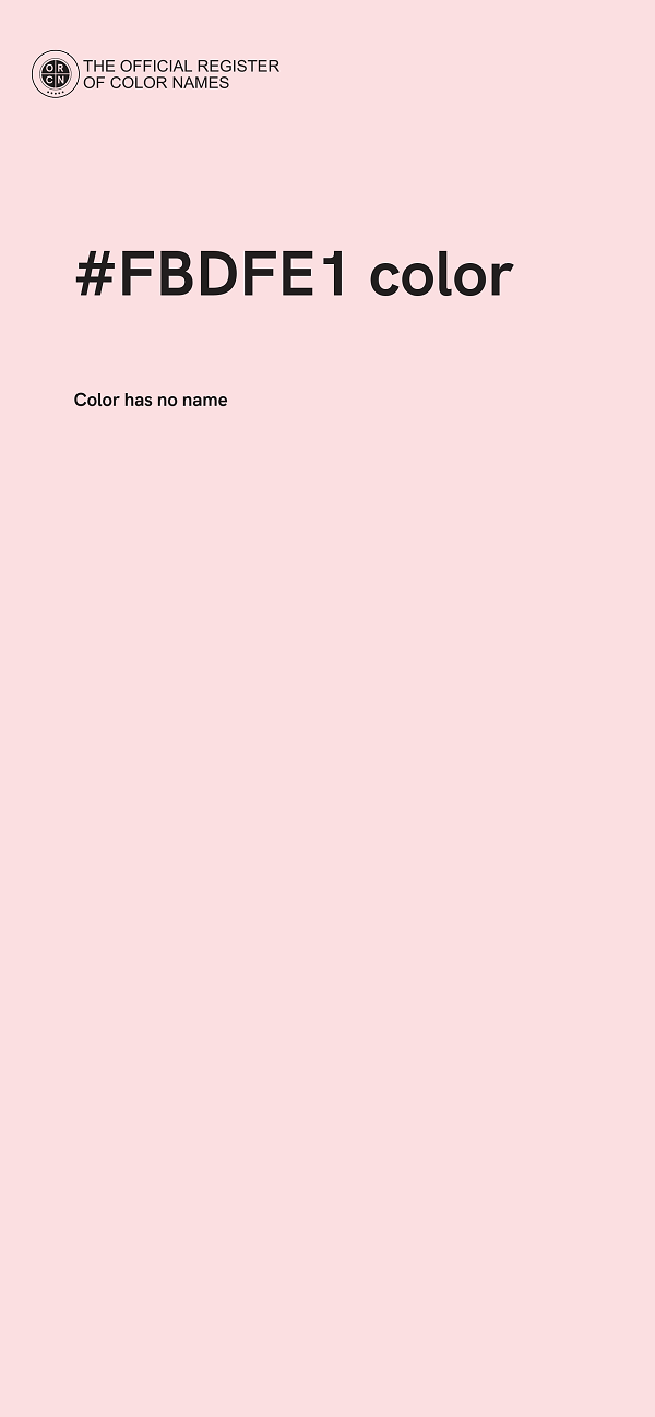 #FBDFE1 color image