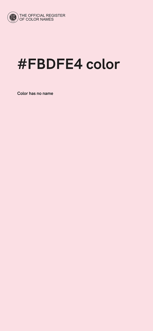 #FBDFE4 color image